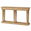Consolle in legno di rovere naturale 150x40x90 cm
