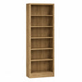 Libreria a 6 Ripiani in Legno di Rovere Chiaro